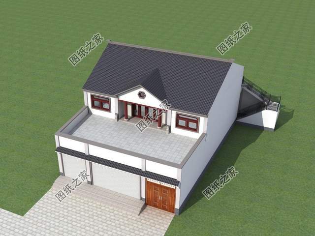 帶商鋪的農(nóng)村別墅設(shè)計(jì)，在家也能掙到錢(qián)，全家老小都喜歡