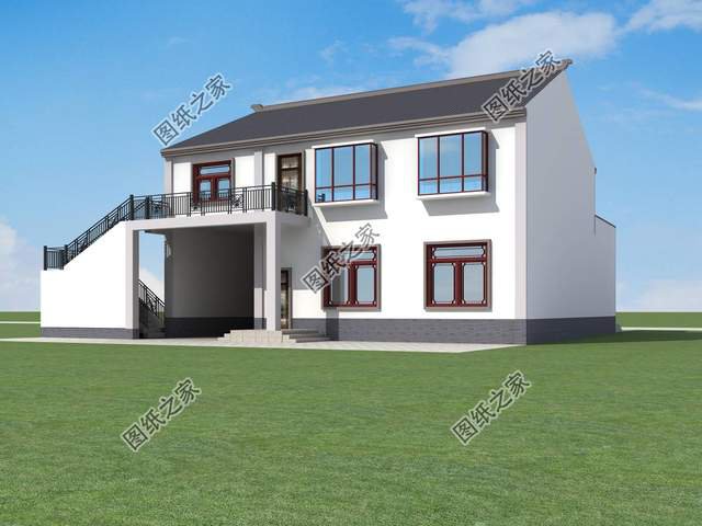 帶商鋪的農(nóng)村別墅設(shè)計(jì)，在家也能掙到錢(qián)，全家老小都喜歡