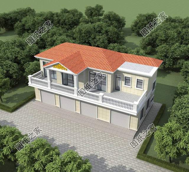 帶商鋪的農(nóng)村別墅設(shè)計(jì)，在家也能掙到錢(qián)，全家老小都喜歡