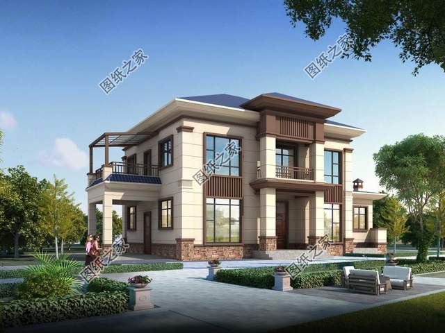 農村二層別墅設計，更為經濟實用，適合老百姓的建造優質戶型