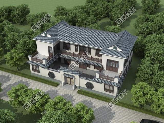 中式合院別墅設計推薦，既寬敞又大氣享受放松愜意生活