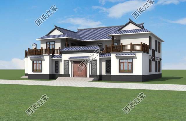 中式合院別墅設計推薦，既寬敞又大氣享受放松愜意生活