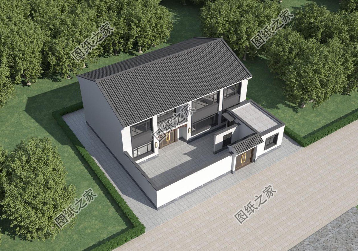 農村徽派別墅設計推薦，渾身散發優美的韻味讓人無法自拔