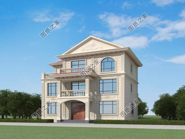 農(nóng)村三層簡歐式別墅設計，造價不高人人都可以建，喜歡收藏不錯過