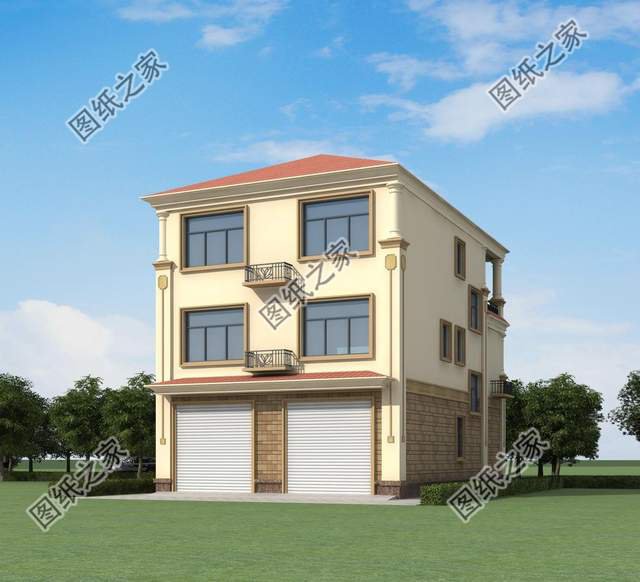 農(nóng)村三層簡歐式別墅設計，造價不高人人都可以建，喜歡收藏不錯過