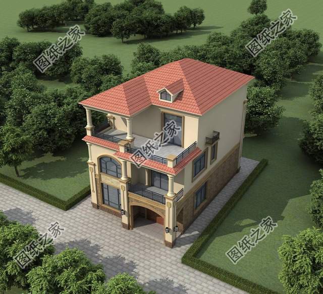 農(nóng)村三層簡歐式別墅設計，造價不高人人都可以建，喜歡收藏不錯過