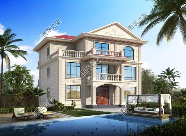 農(nóng)村三層簡歐式別墅設計，造價不高人人都可以建，喜歡收藏不錯過