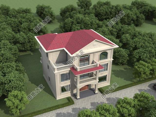 農(nóng)村三層簡歐式別墅設計，造價不高人人都可以建，喜歡收藏不錯過