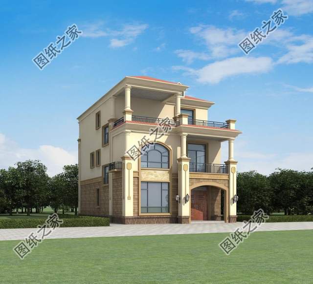 農(nóng)村三層簡歐式別墅設計，造價不高人人都可以建，喜歡收藏不錯過