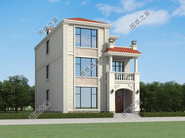 農(nóng)村三層簡歐式別墅設計，造價不高人人都可以建，喜歡收藏不錯過