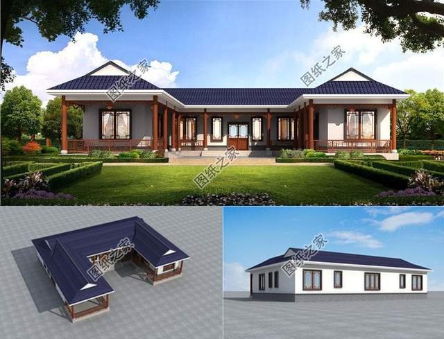 鄉(xiāng)村一層自建房設(shè)計(jì)推薦，簡單好看的戶型，更多人建房的選擇