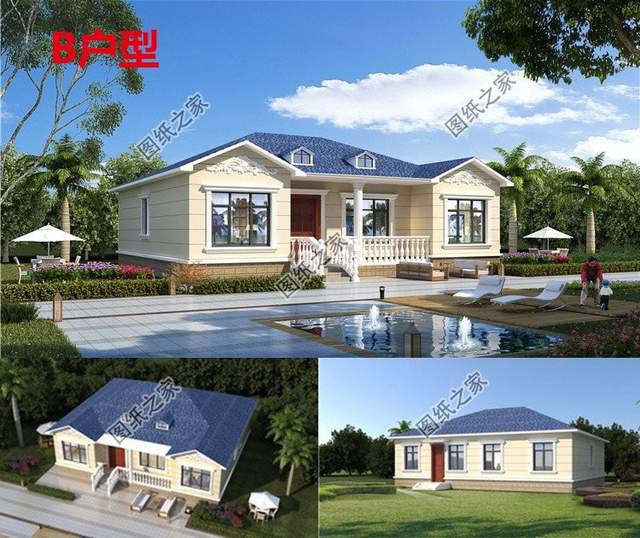 農村一層別墅設計，外觀不僅美觀好看，室內布局更加貼近生活