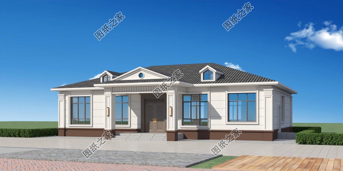 農村大開間一層自建房設計，造價經濟實惠，晚年養老必備選擇