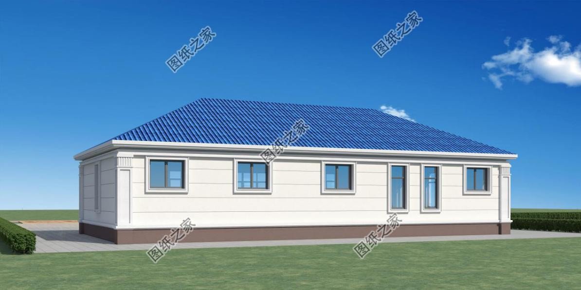 農村大開間一層自建房設計，造價經濟實惠，晚年養老必備選擇