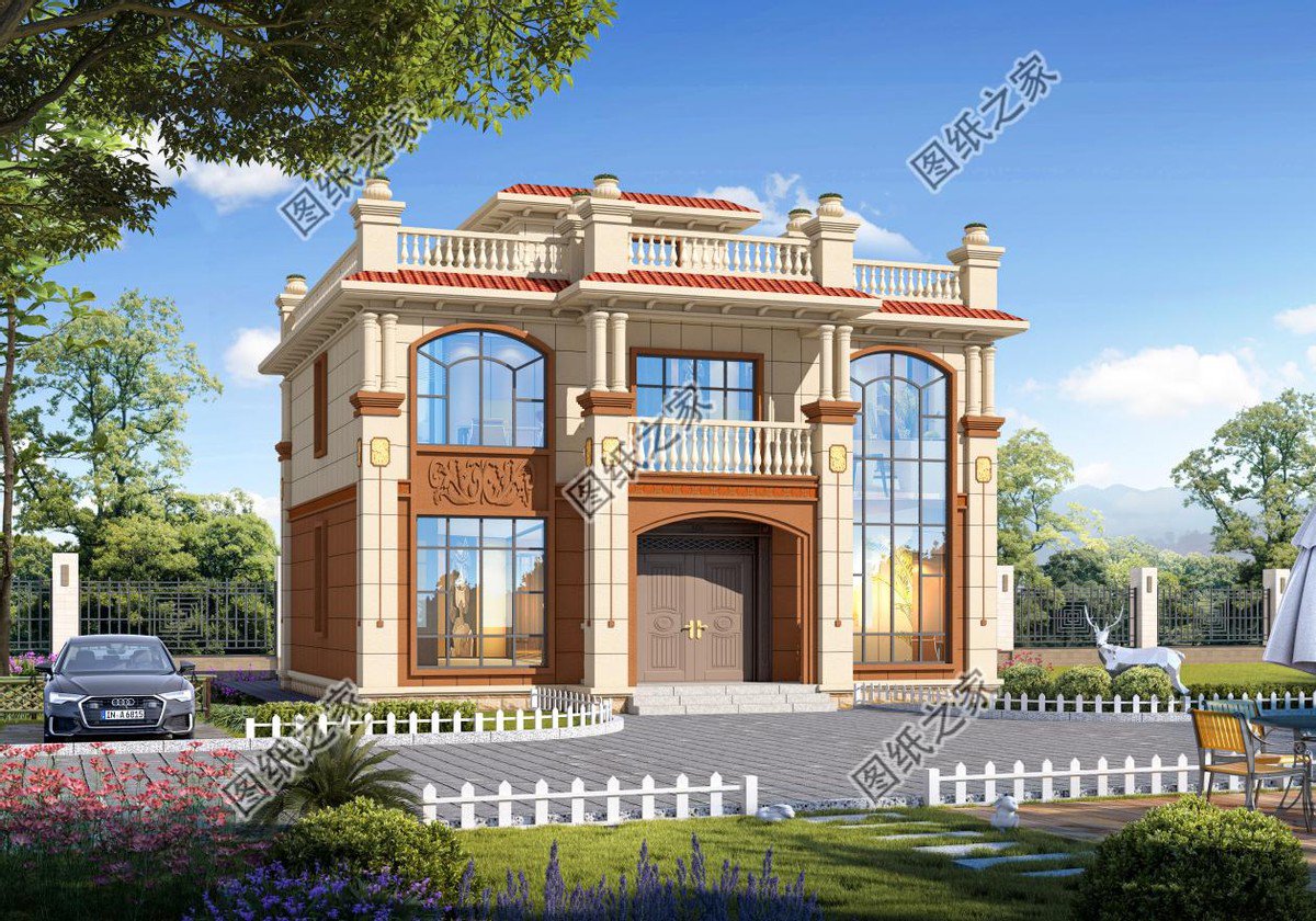 華麗歐式風是當下農村建房的主流，更多人建房的選擇