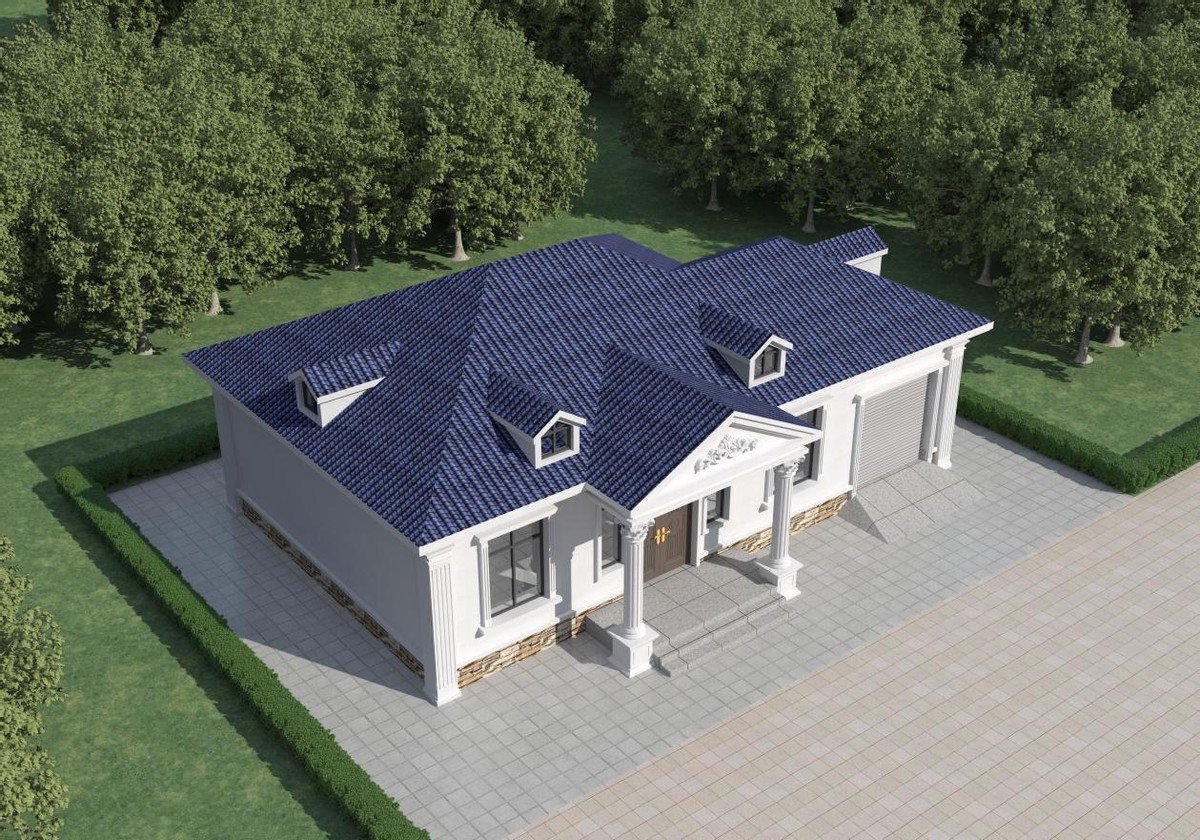 華麗歐式風是當下農村建房的主流，更多人建房的選擇