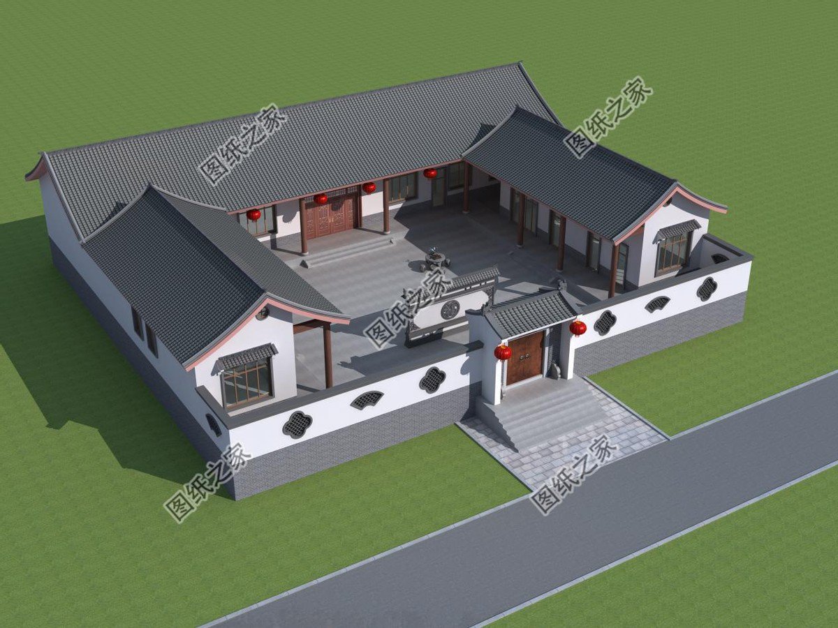 農村一層自建房設計圖推薦，真正實用的好設計，美觀又舒適