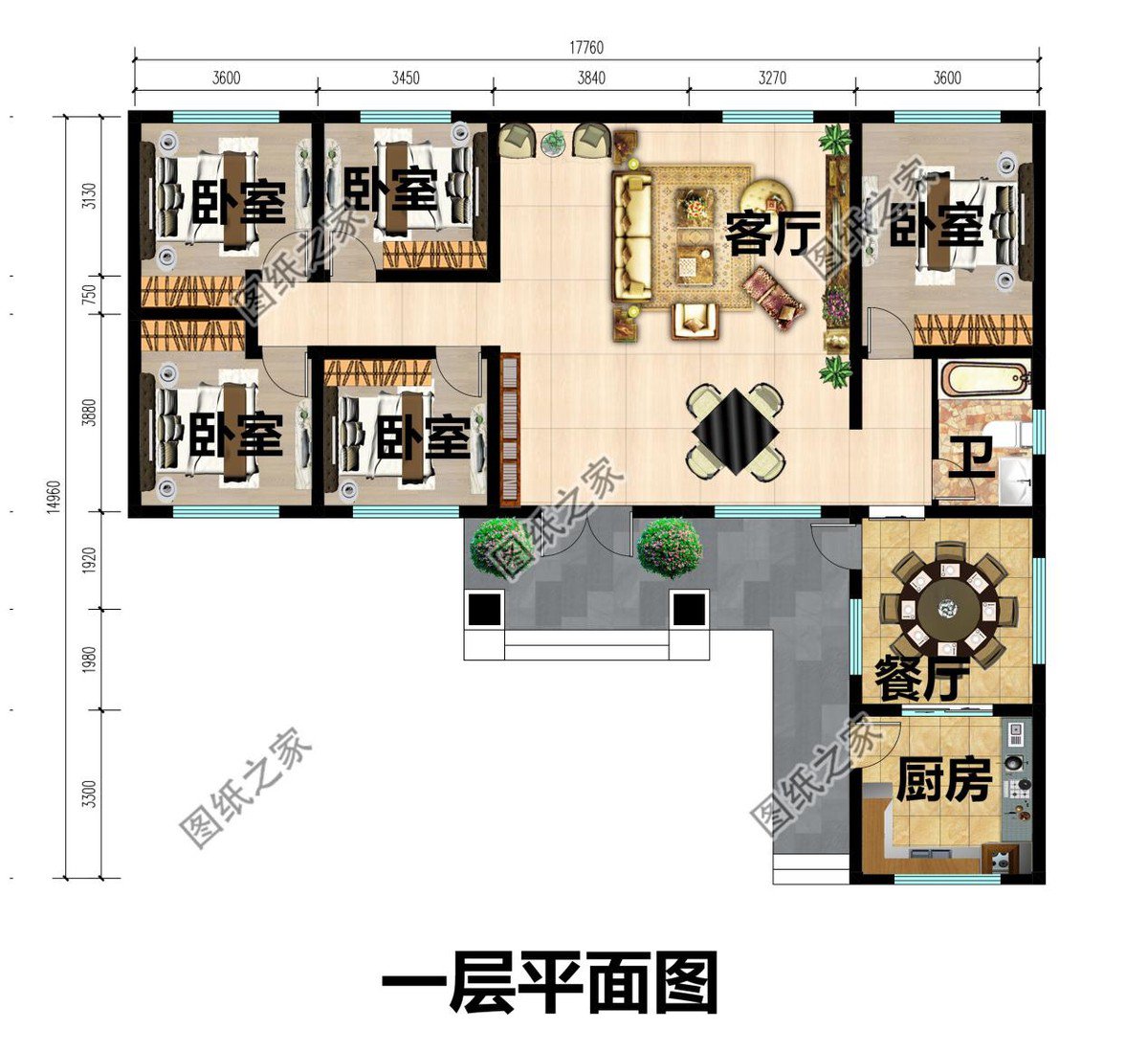 農村一層自建房設計圖推薦，真正實用的好設計，美觀又舒適