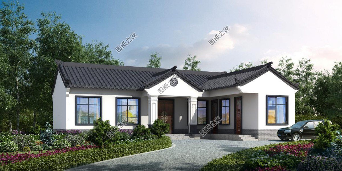 農村一層自建房設計圖推薦，真正實用的好設計，美觀又舒適