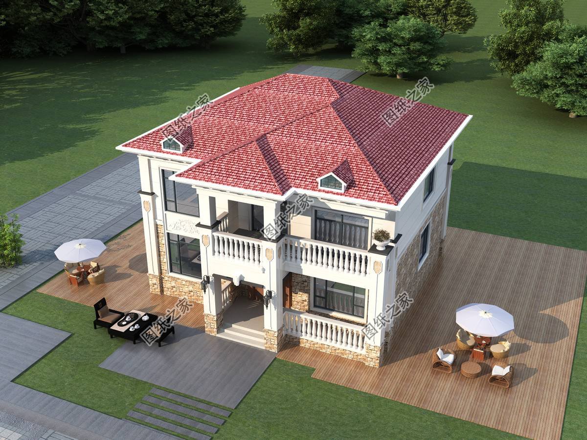 坡屋頂鄉(xiāng)村自建房設(shè)計(jì)，巧奪天工的手法，賦予了房屋靈魂一般