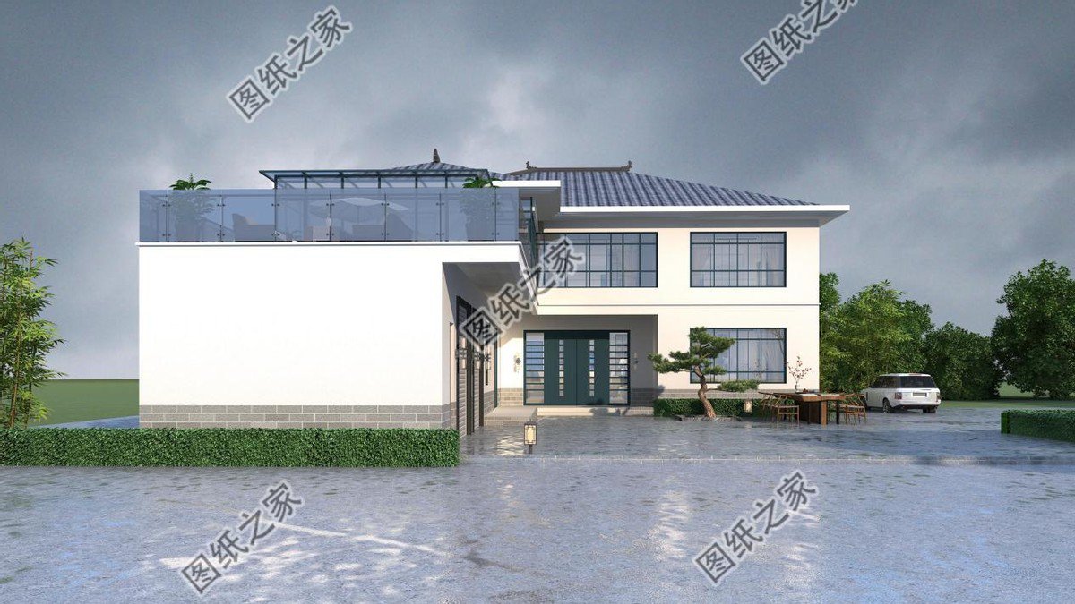 農村自建房設計推薦，城里買房村里建房，這樣的人生真完美