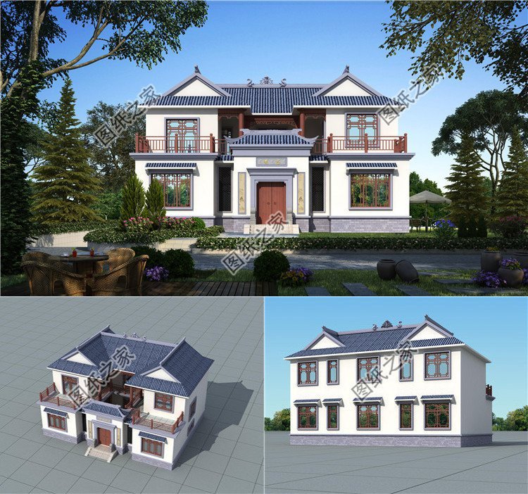 國風(fēng)四合院別墅設(shè)計，中國式浪漫的完美體現(xiàn)，國人的理想住宅