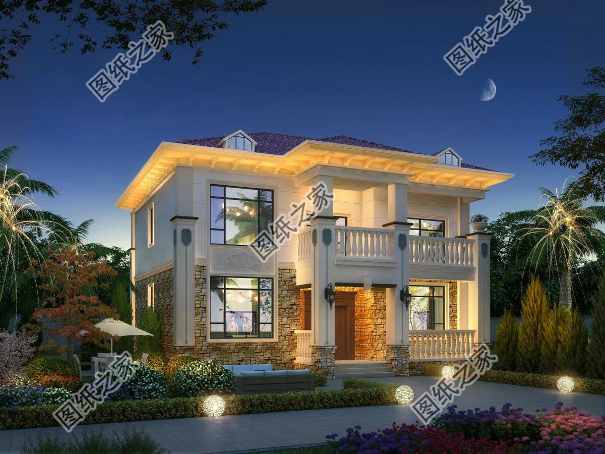 紅瓦配米白墻，溫馨別墅設計，帶給你家的享受快來看看吧