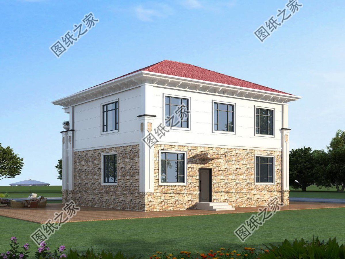 紅瓦配米白墻，溫馨別墅設計，帶給你家的享受快來看看吧