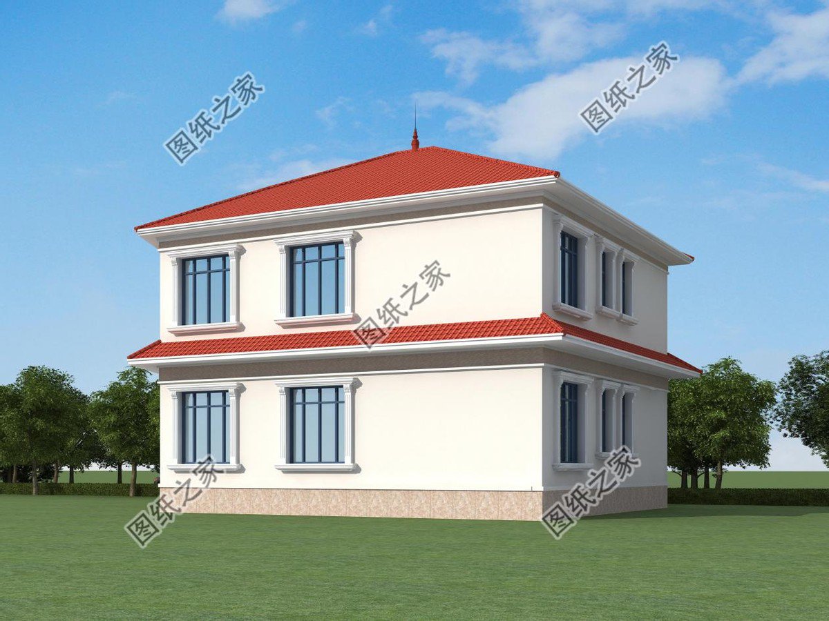 紅瓦配米白墻，溫馨別墅設計，帶給你家的享受快來看看吧