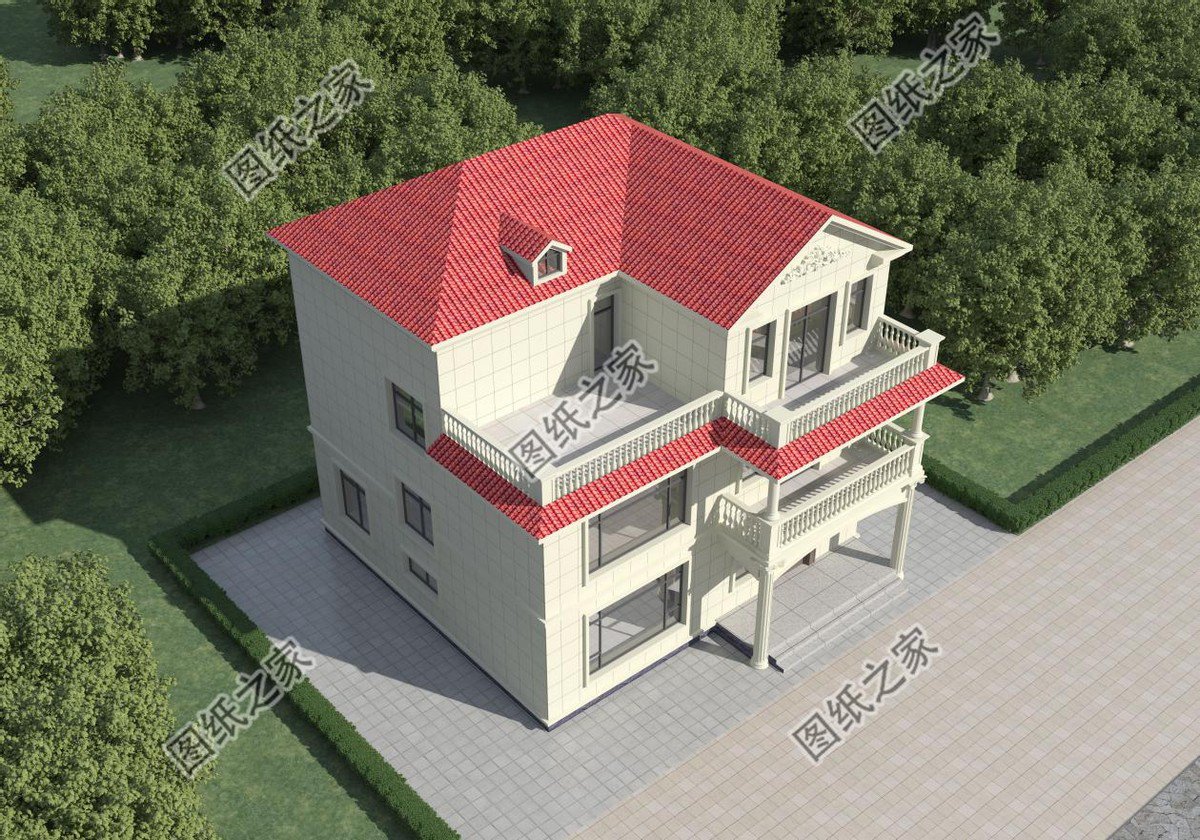 高端大氣的農村別墅設計，富麗堂皇般的外觀，多少業主夢中的家園