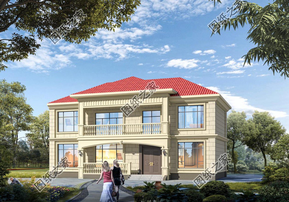 高端大氣的農村別墅設計，富麗堂皇般的外觀，多少業主夢中的家園