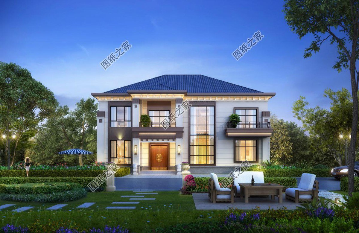 新中式農村別墅設計，回老家建上一棟，盡顯大氣