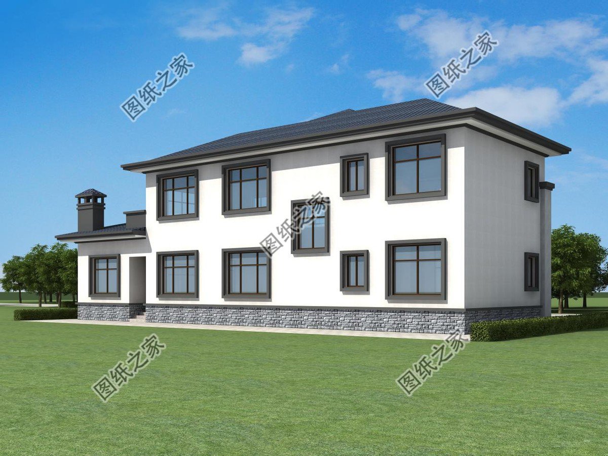 新中式農村別墅設計，回老家建上一棟，盡顯大氣