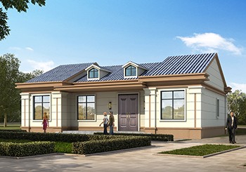 農村住房一層半造型別墅設計圖，造價僅需13萬