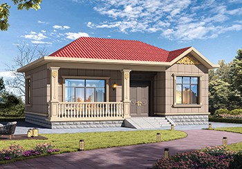 簡單經濟一層自建養老房，12米乘9.5米，溫暖舒適施工簡單