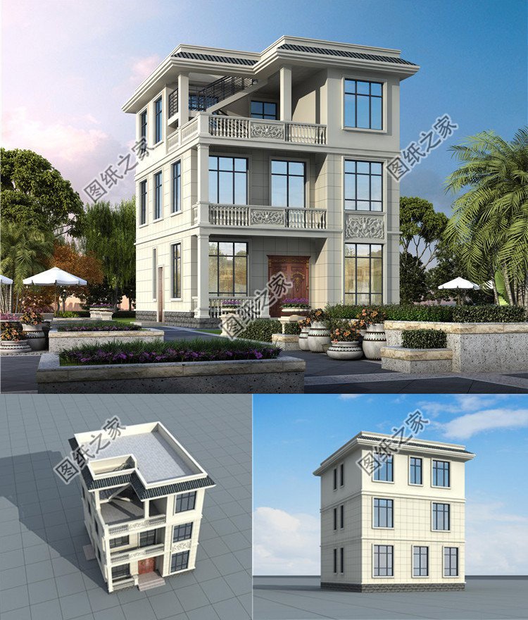 小戶型三層農(nóng)村別墅設計，巧妙地設計提升屋內(nèi)空間利用率