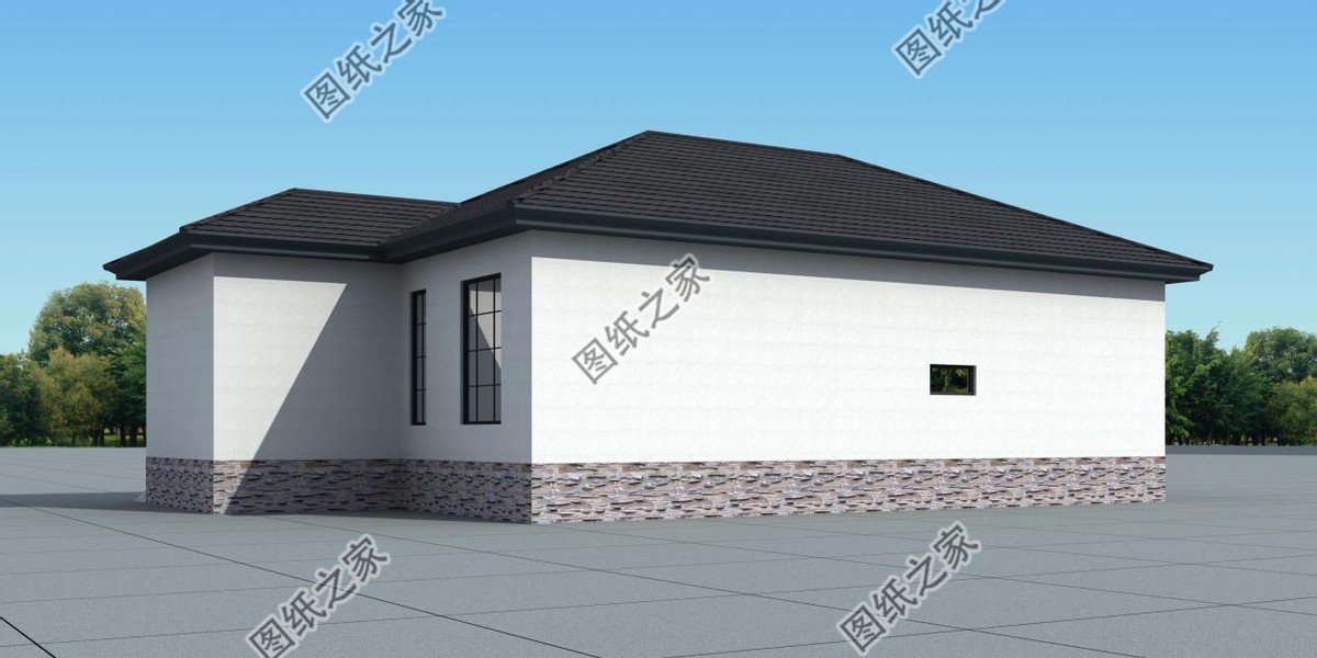 農(nóng)村一層別墅帶車庫設(shè)計，實用接地氣，現(xiàn)在農(nóng)村建房必不可少