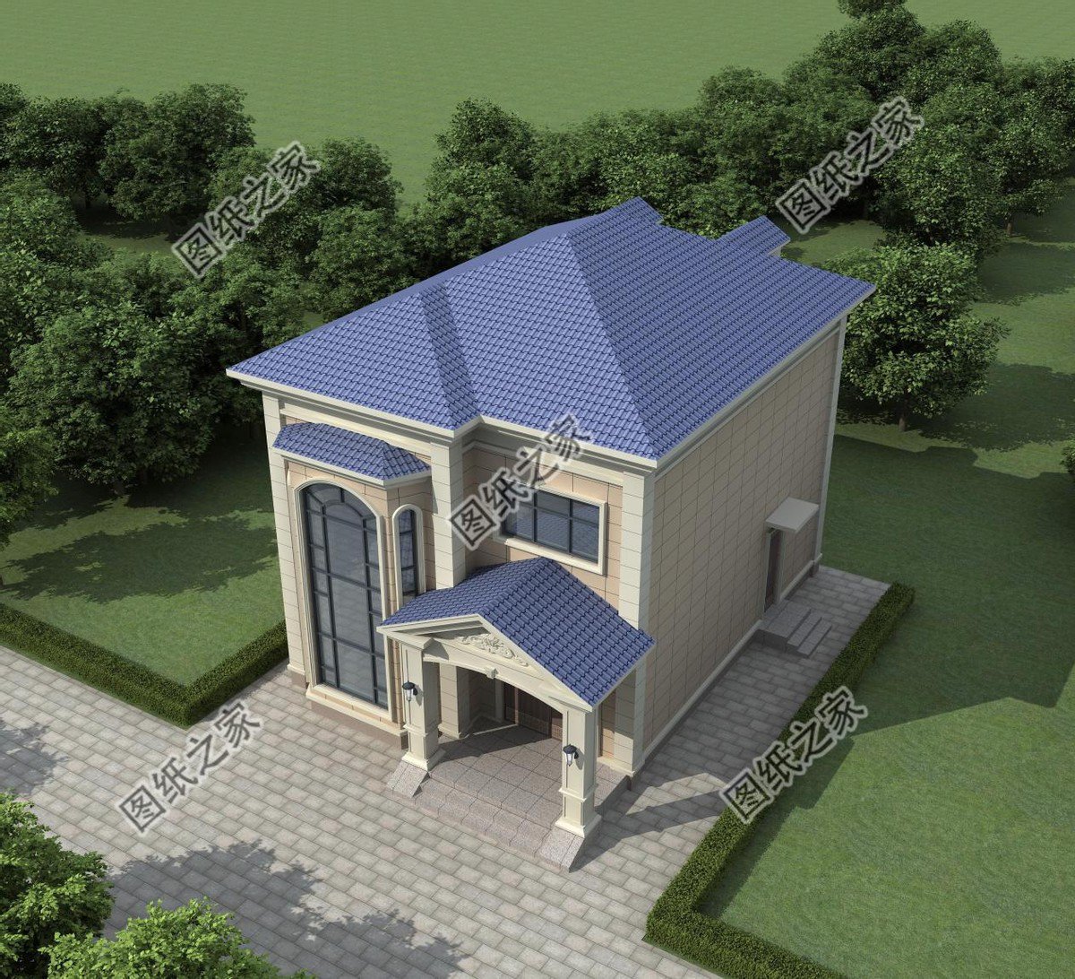 二層農(nóng)村別墅設(shè)計，簡單又美觀，內(nèi)部布局全國都適用