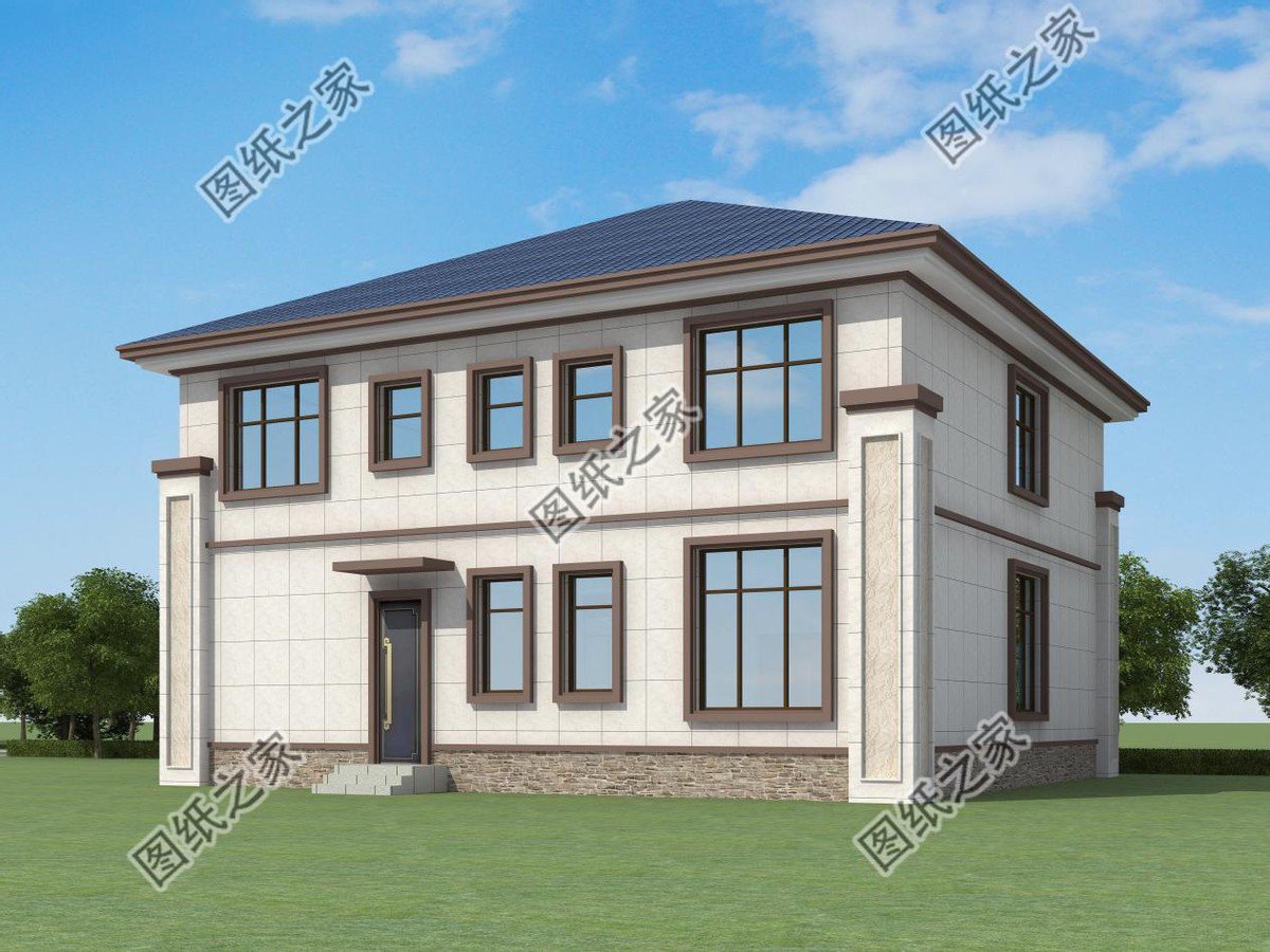 二層農(nóng)村別墅設(shè)計，簡單又美觀，內(nèi)部布局全國都適用