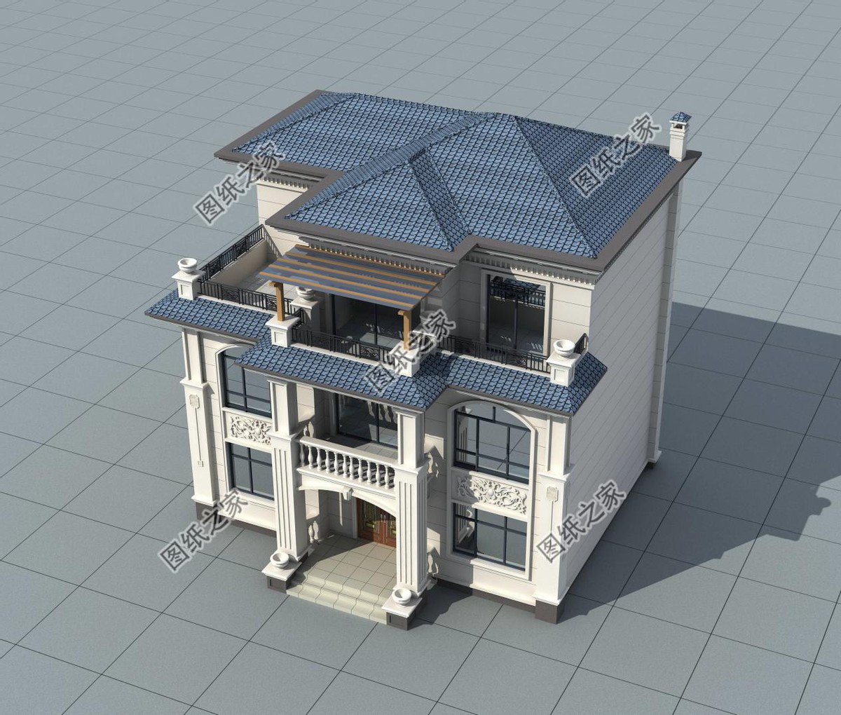 三層農村自建房設計，高大貴氣的象征，十分有氣勢