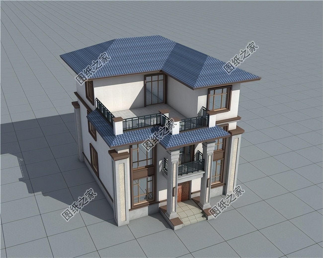 三層農村自建房設計，高大貴氣的象征，十分有氣勢