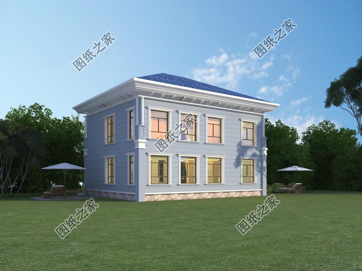 3款對稱歐式農村別墅設計，外觀經典耐看，建在老家最合適