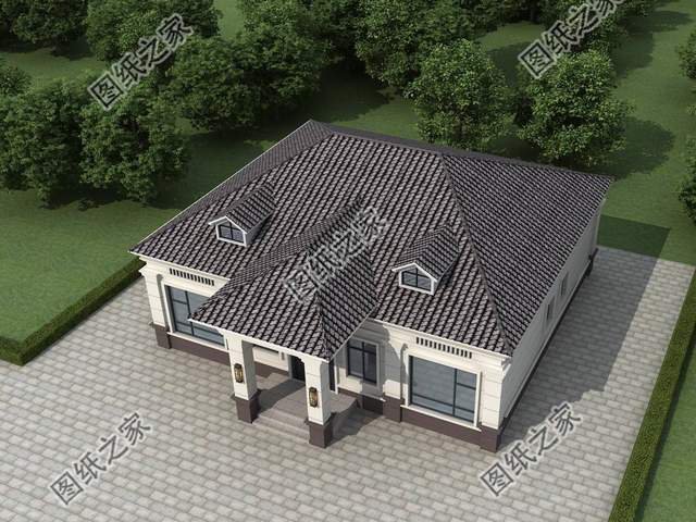 三套一層農村別墅設計，簡單好看還實用，非常適合用來養老