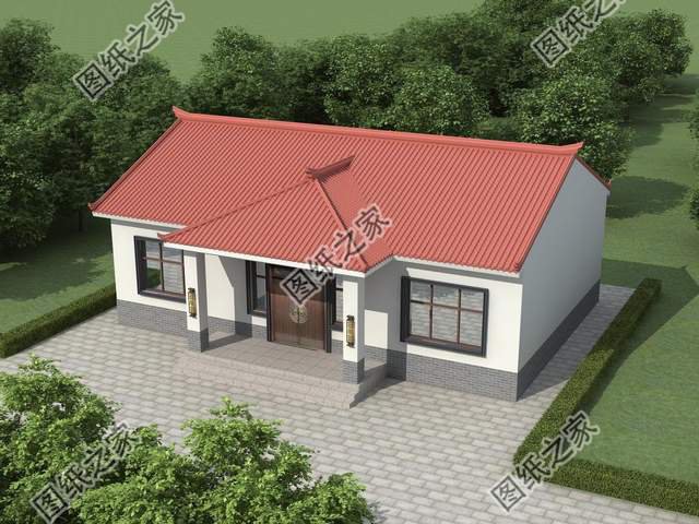 三套一層農村別墅設計，簡單好看還實用，非常適合用來養老