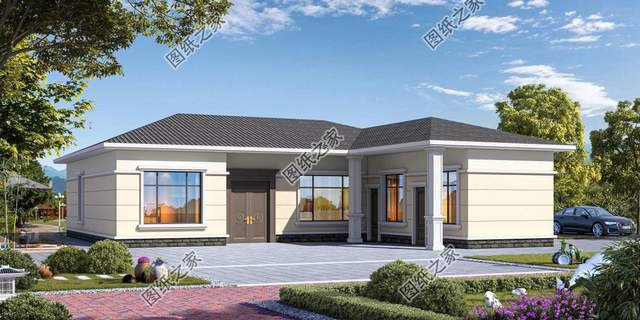 三套一層農村別墅設計，簡單好看還實用，非常適合用來養老