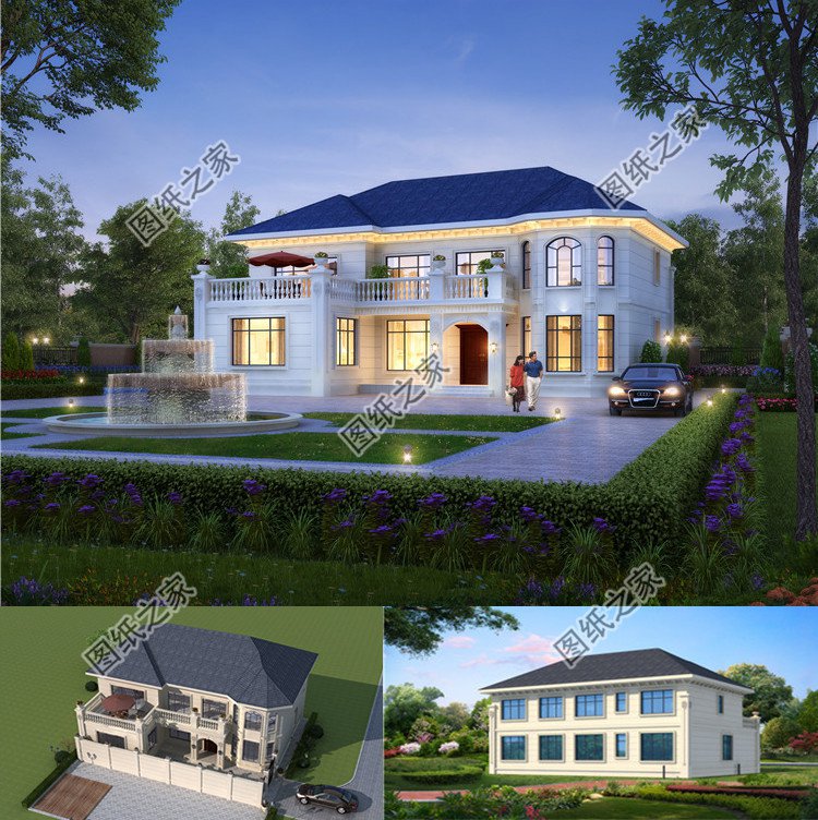 農村二層舒適好房效果圖