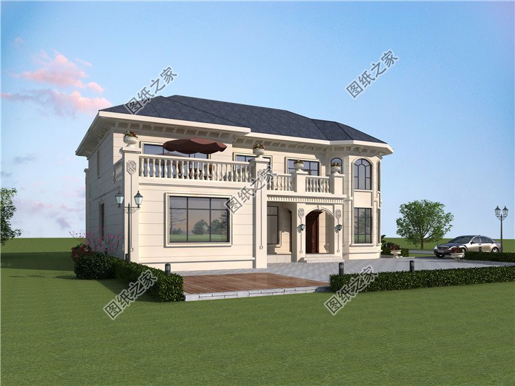 農村二層舒適好房外觀圖