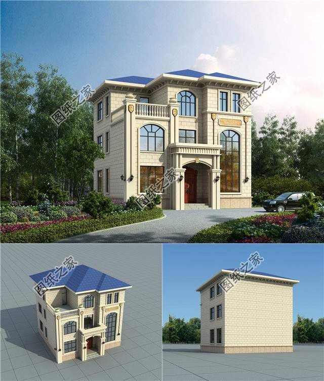 三套歐式別墅，為新農村建設增添色彩，打造舒適家園