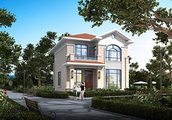 面寬8米農(nóng)村二間二層小別墅設(shè)計(jì)方案，施工簡(jiǎn)單造價(jià)低