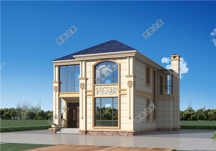 農村二間二層小別墅設計方案外觀圖